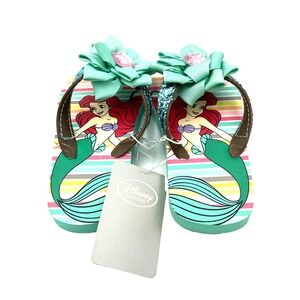 Disney‎ Princess Ariel The Little Mermaid Girl's Flip Flop 9/10 New